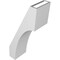 Ekena Millwork 6-in. W x 10-in. D x 22-in. H Westlake Architectural Grade PVC Knee Brace BRCP06X10X22WTL - alternate 4